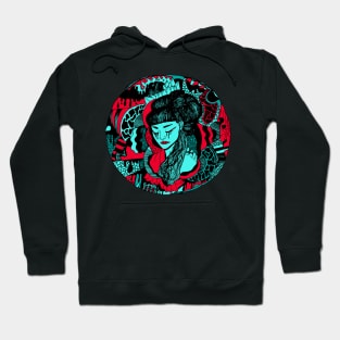 Turqred Circle of The Geisha Hoodie